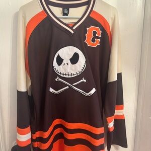 Disney Brown and Orange Hockey Jersey
